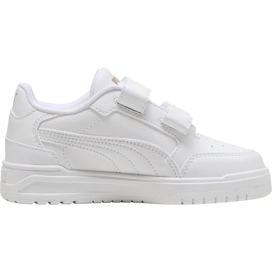 Детские спортивные кроссовки Puma Shuffle Downtown Lo V Ps, Белый — фото 4