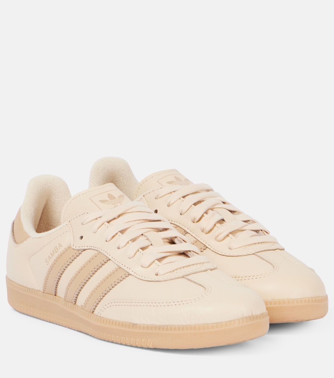 Кожаные кроссовки Samba OG Adidas, Sand Strata /Magic Beige /Sand