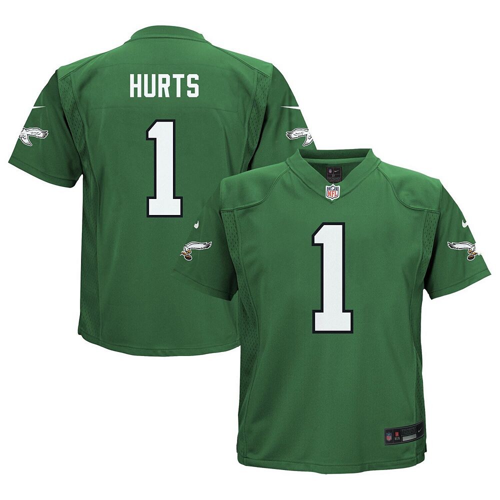 

Футболка Nike Jalen Hurts Kelly Green Philadelphia Eagles для малышей, цвет Eag Green