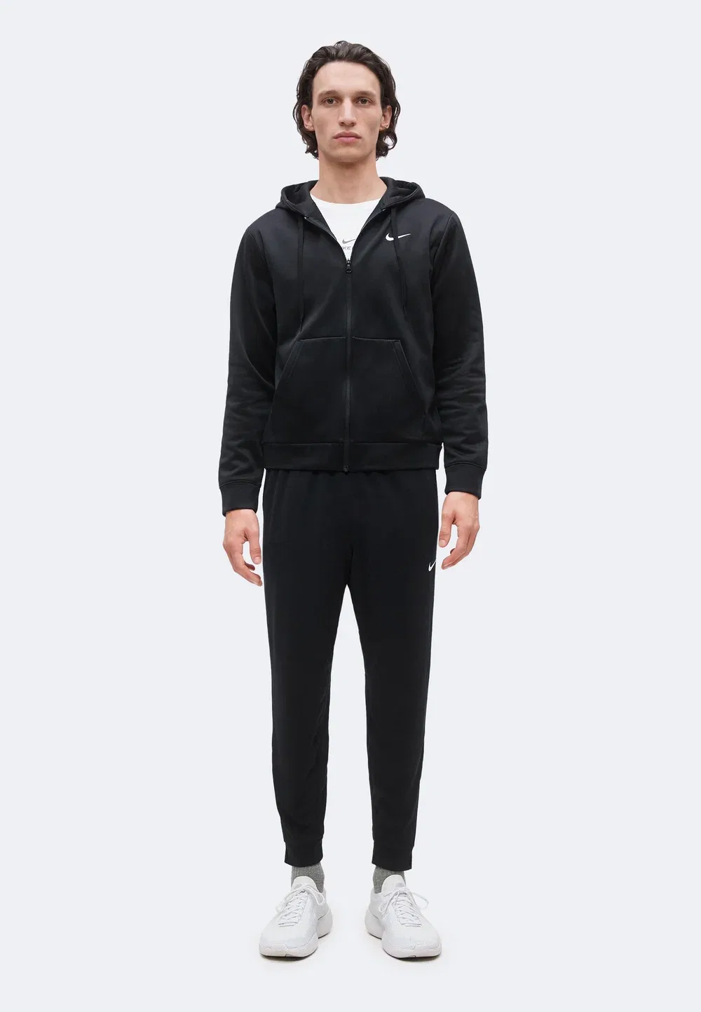 Flex - толстовка на молнии Nike Performance, Black/White — фото 2