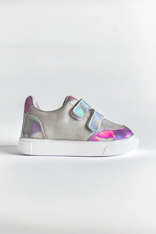 Детские повседневные туфли для девочек ортопедические Party first step Sthapy, Gray — фото 3