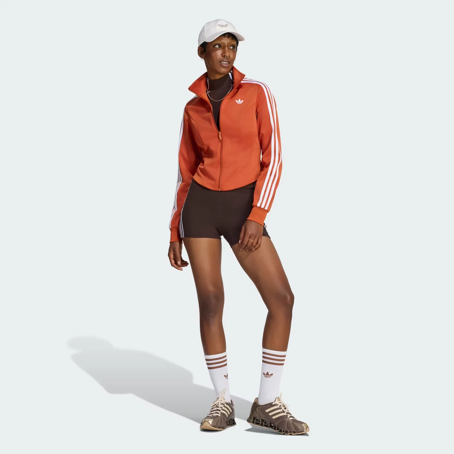 Женская куртка-топ с эффектом корсета Firebird Corset Adidas Originals, алый — фото 3