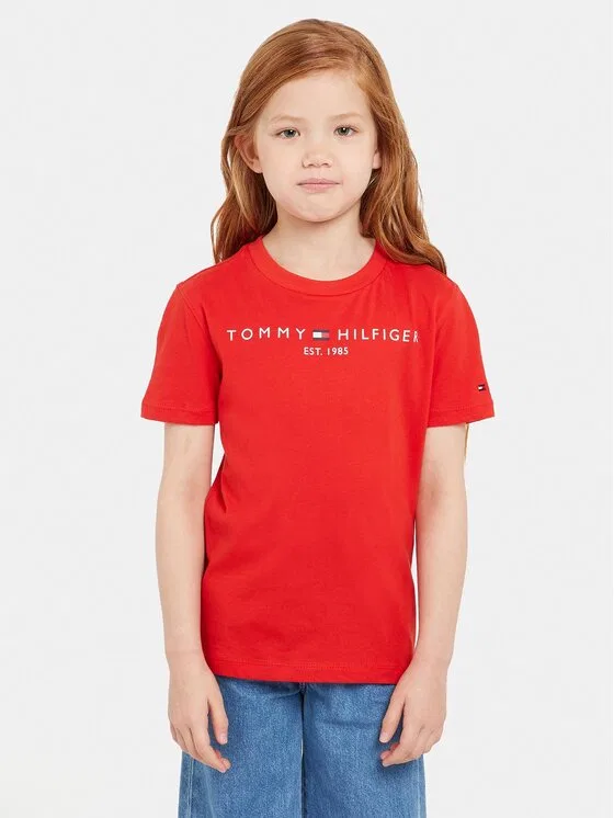 Футболка regular fit Essential Tommy Hilfiger, красный — фото 4