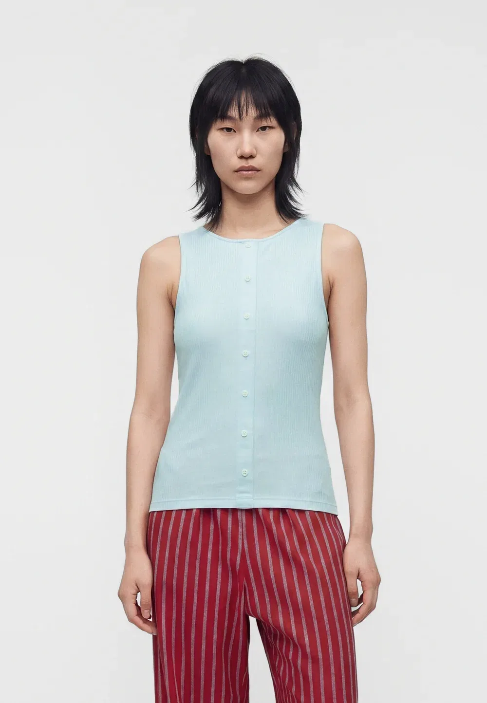 Застежка на пуговицы - верх Gap, Essential Blue