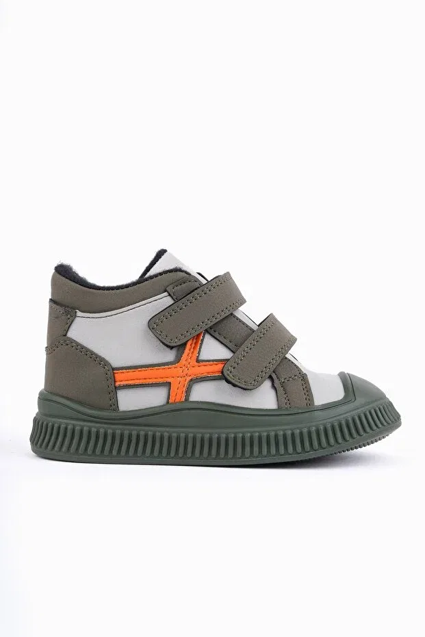 Детские ботинки для девочек с принтом Nemo double velcro unisex children's boots Muggo, Haki