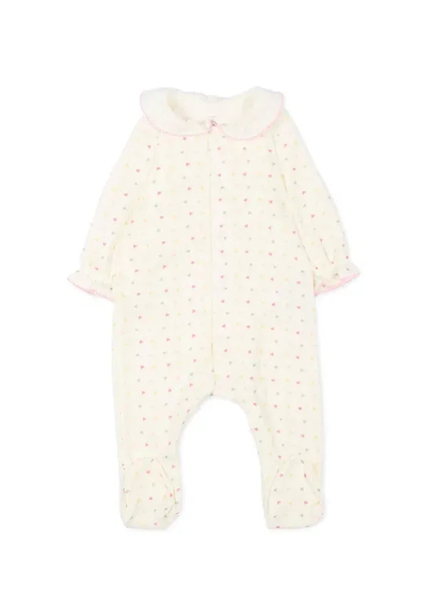 Комбинезон для сна с принтом Tutine Petit Bateau, ivory, слоновая кость