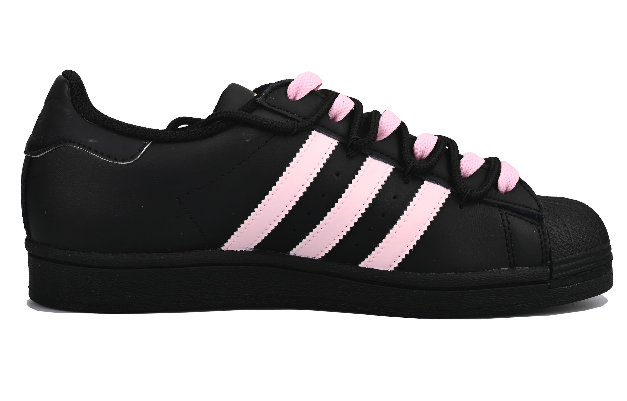 Adidas Superstar Custom 'Розовые чернила ангела' черно-розовые — фото 2