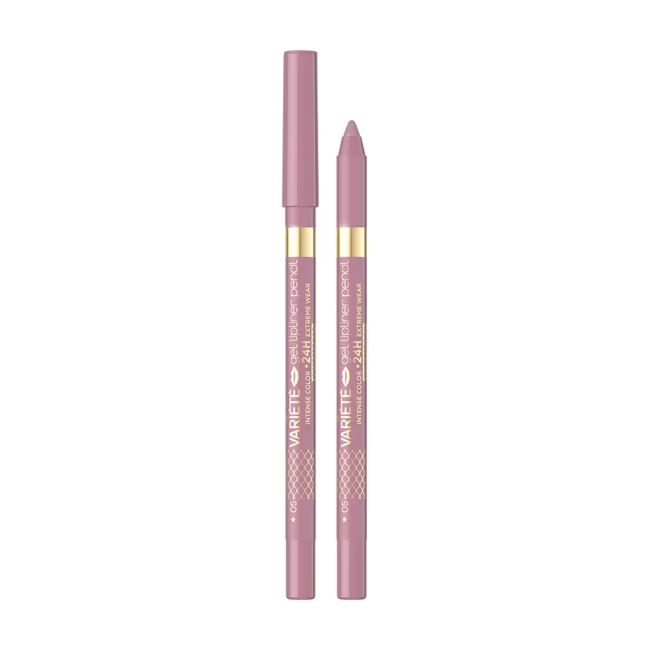 

Водостойкий карандаш для губ Variete gel Eveline, цвет 05 angel nude