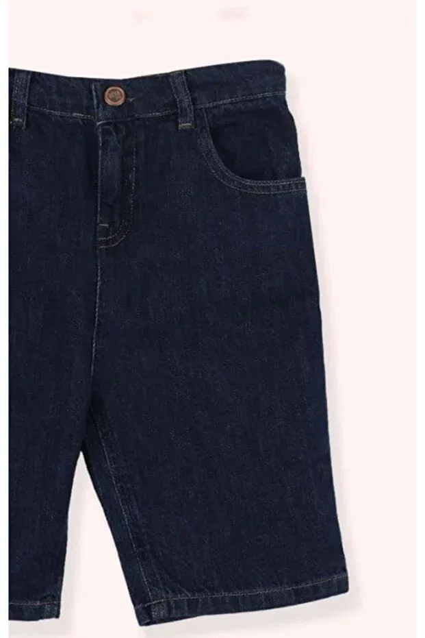 Детские шорты для мальчиков джинсовые Monster Club Denim Shorts Panço, Navy Blue — фото 3
