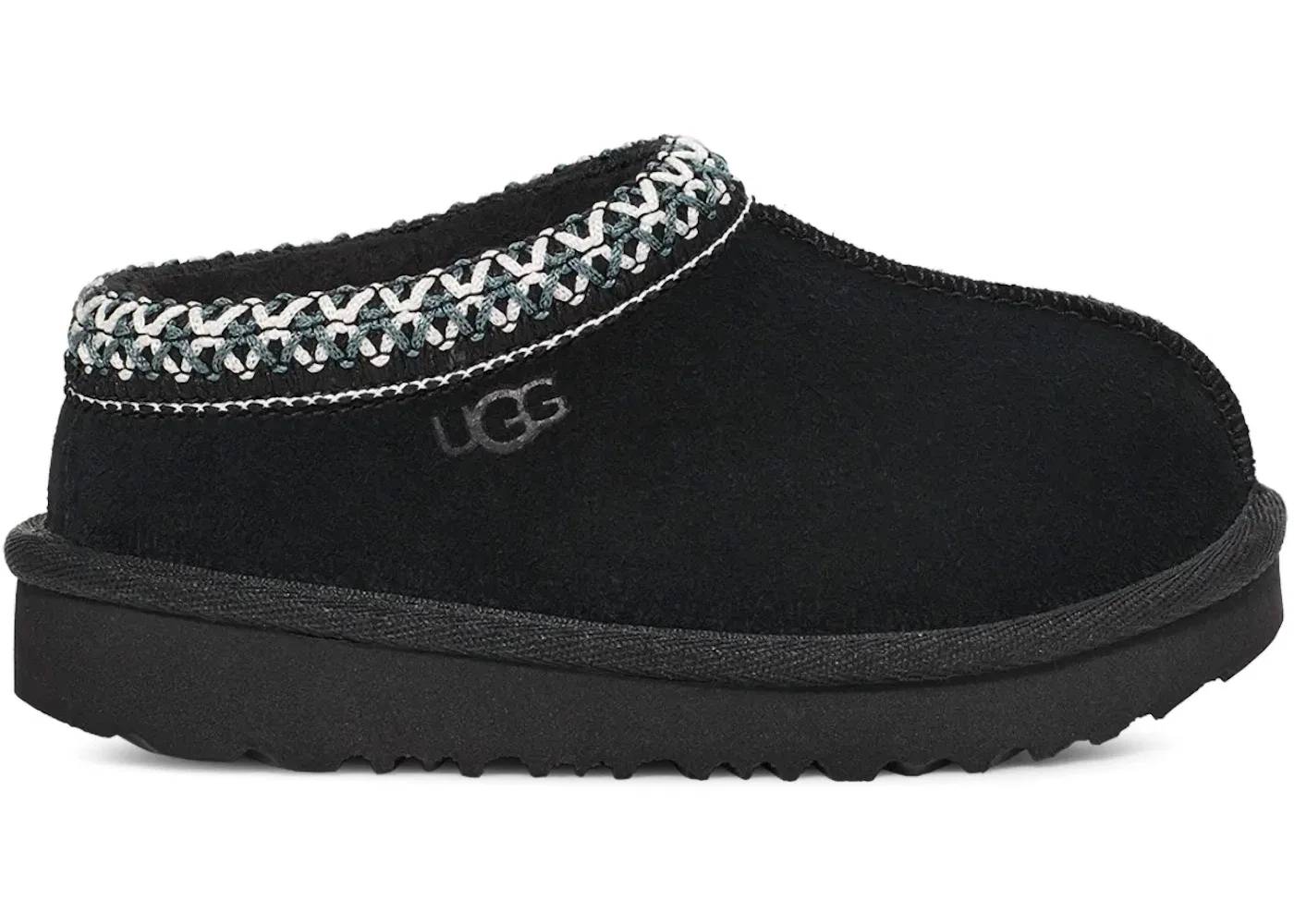 Детские тапочки с мехом UGG Tasman II Slipper, Black
