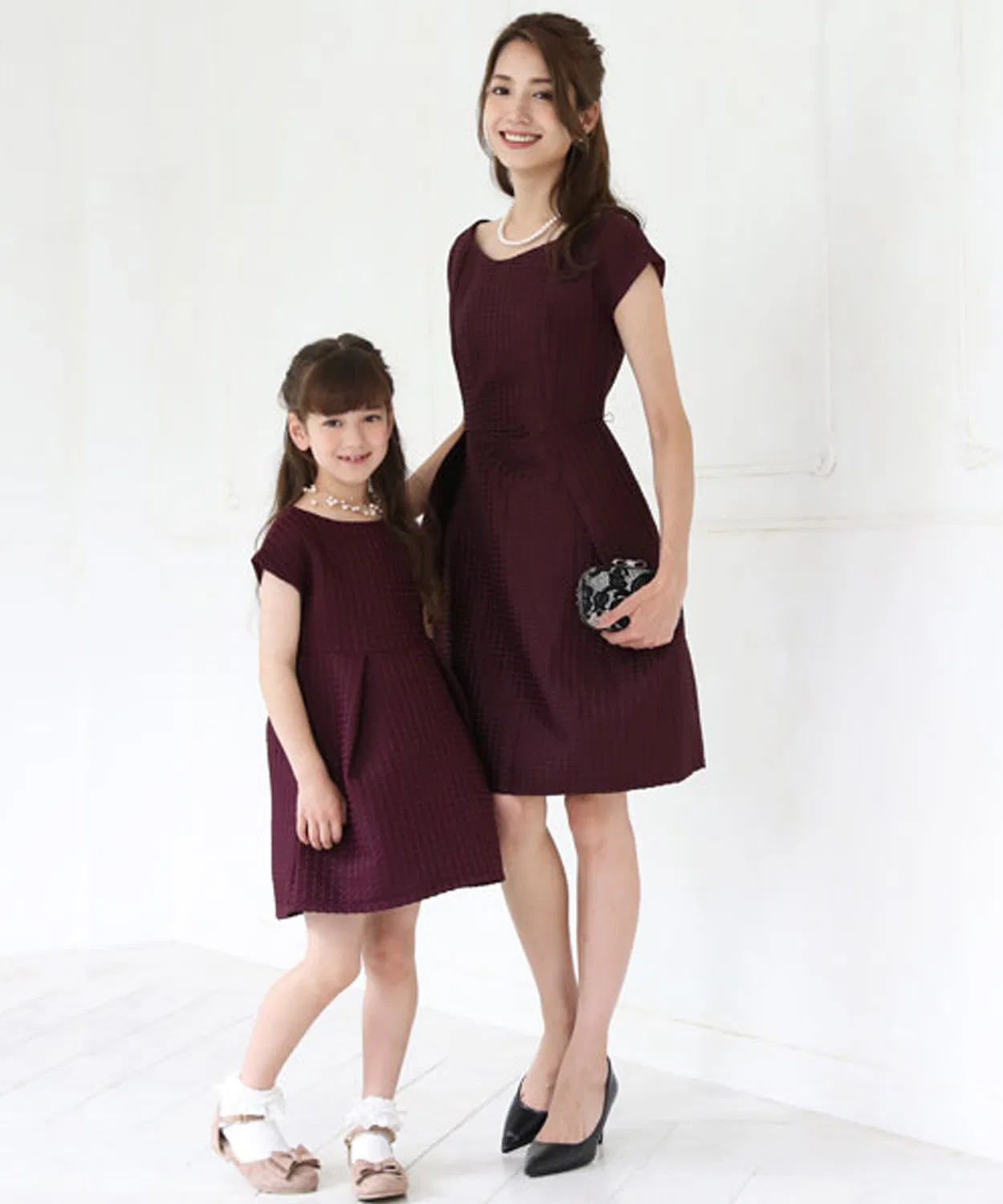 Детское платье-трапеция из вафли с принтом DRESS LAB, Purple