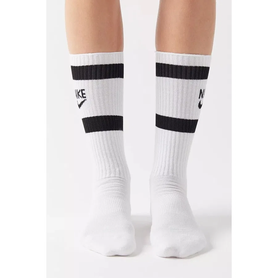 Носки спортивные с протектором Nike Dri Fit Heritage Crew, Бело-черный