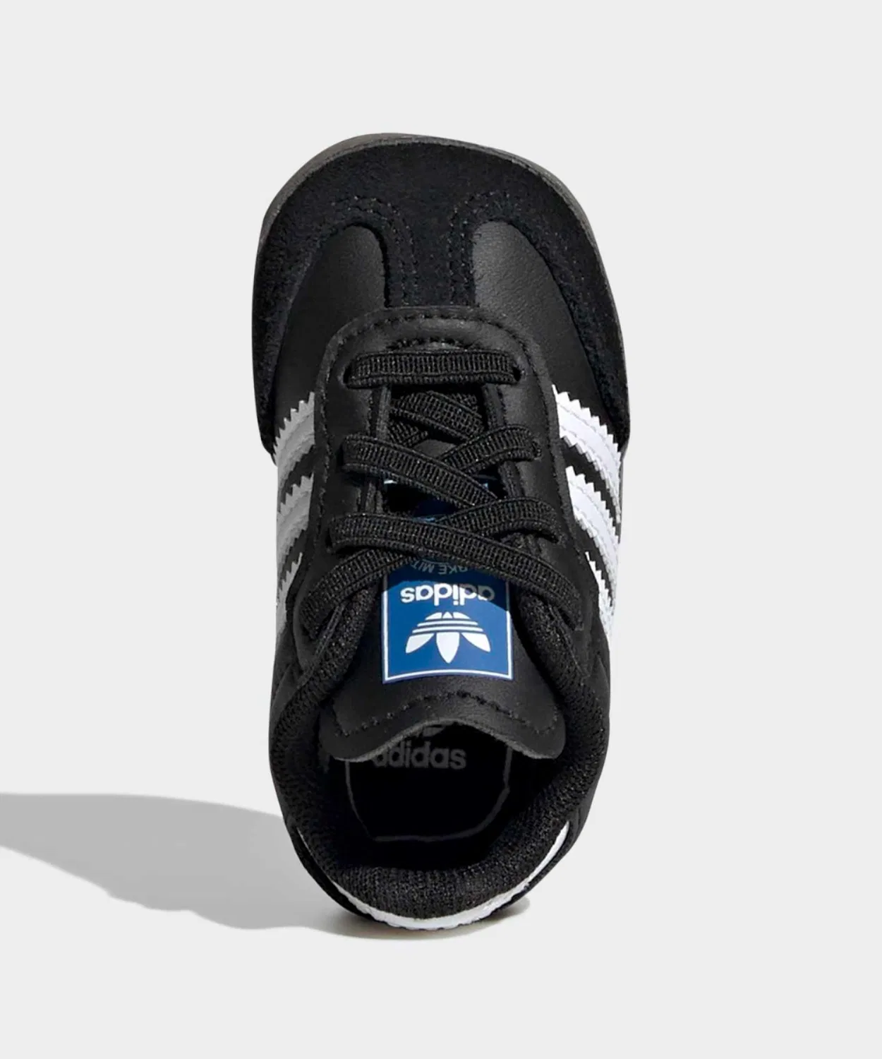 Детские кроссовки с кожаным верхом Samba Adidas, Black — фото 2