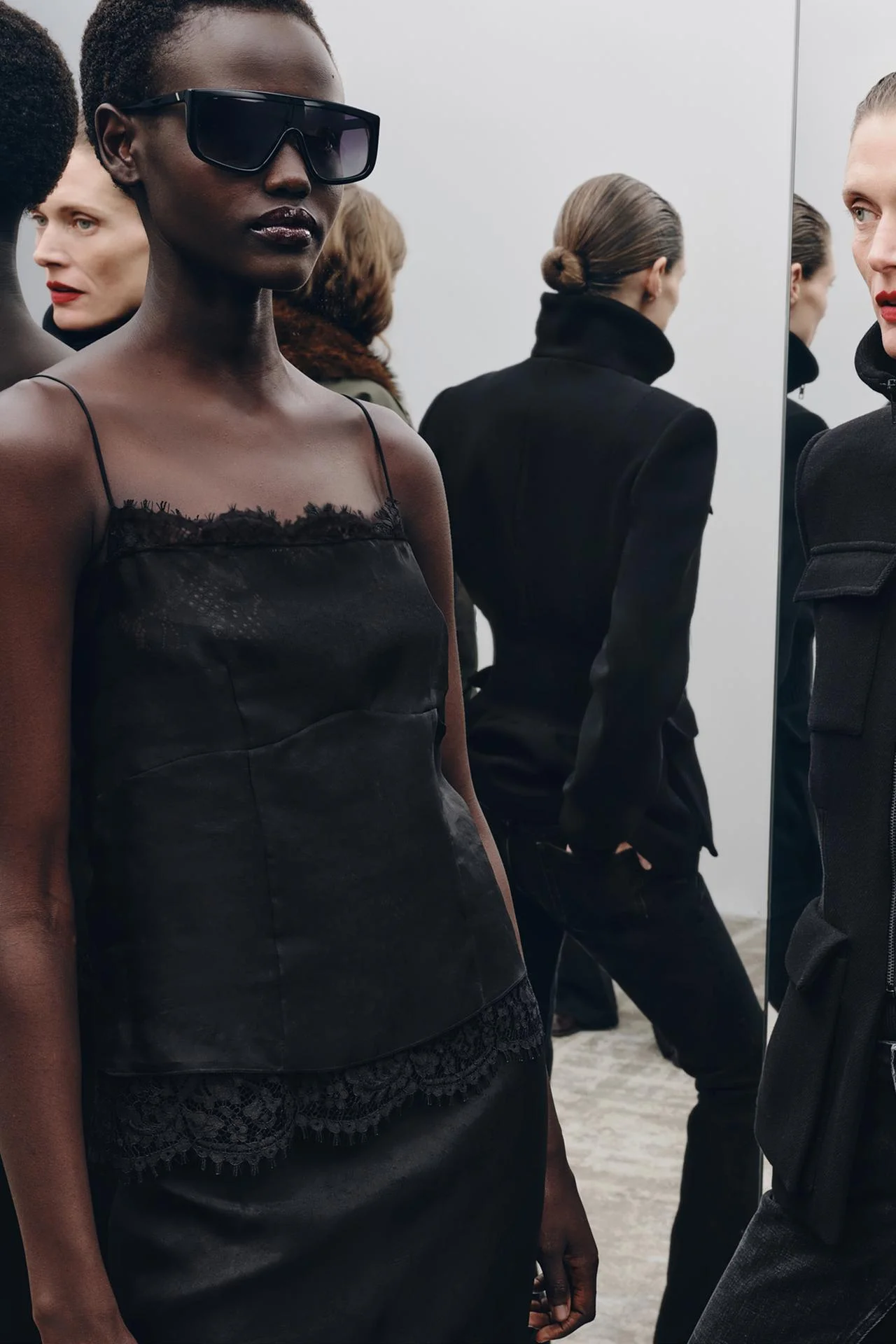Топ Zara Lencero 100% Seda ZW Collection, черный