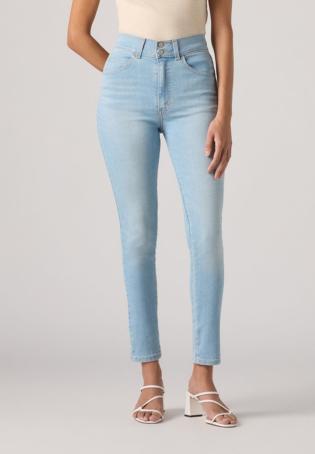 

Джинсы скинни RETRO HIGH SKINNY Levi's, цвет Light Blue Denim