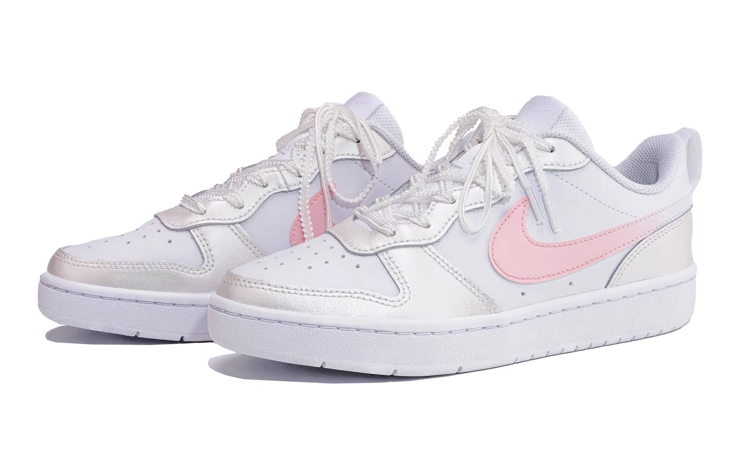 Кроссовки для скейтбординга Court Borough, Nike, Silver Pink — фото 4