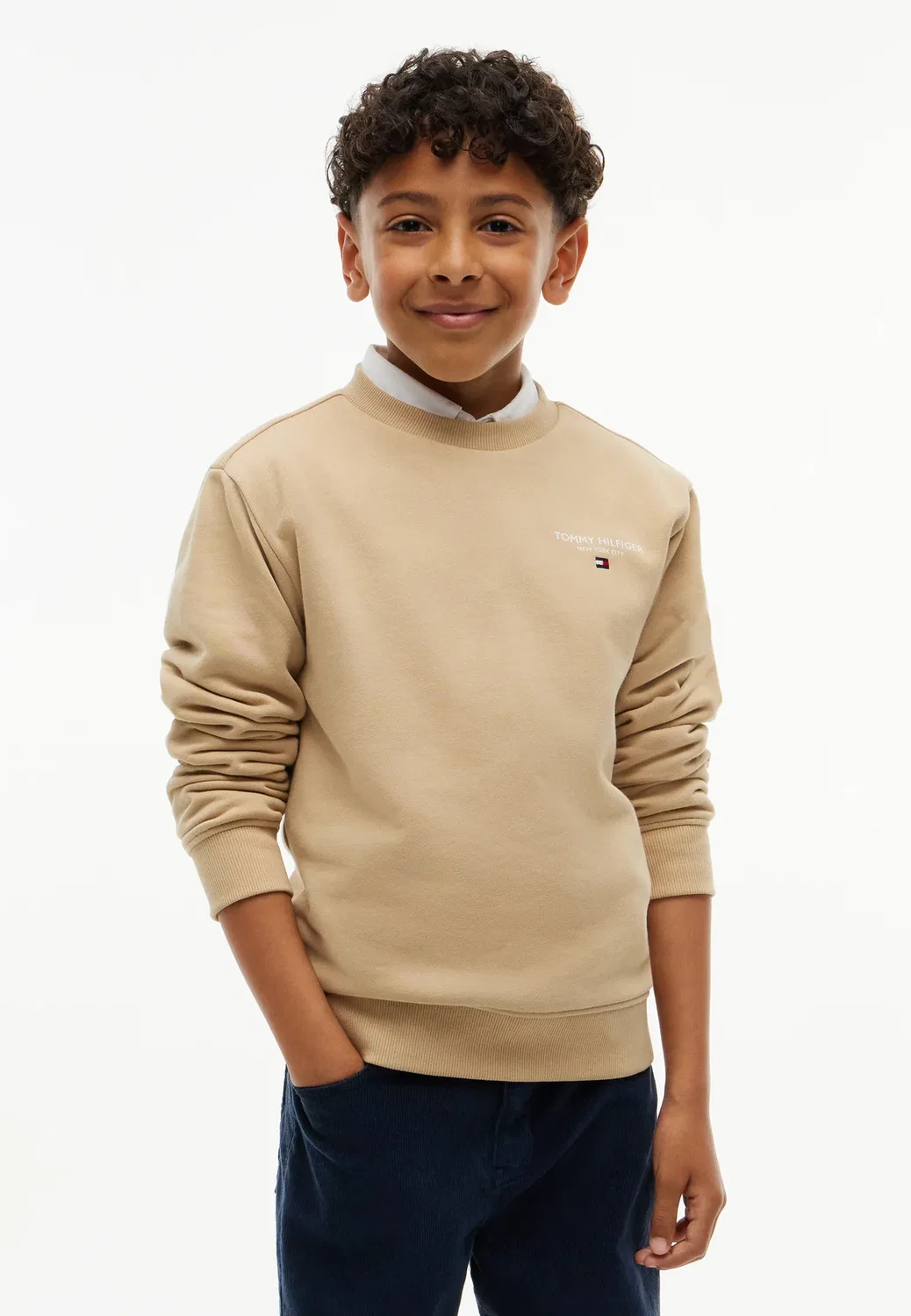 Унисекс толстовка с логотипом Essential Tommy Hilfiger, Gentle Gold