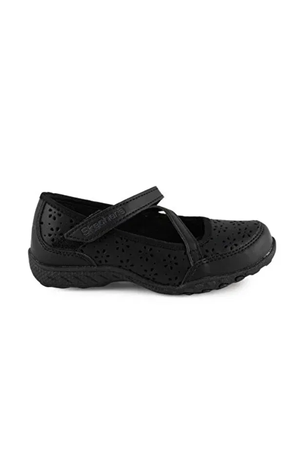 Детские кроссовки для девочек с принтом Breathe Easy Playground Skechers, Black