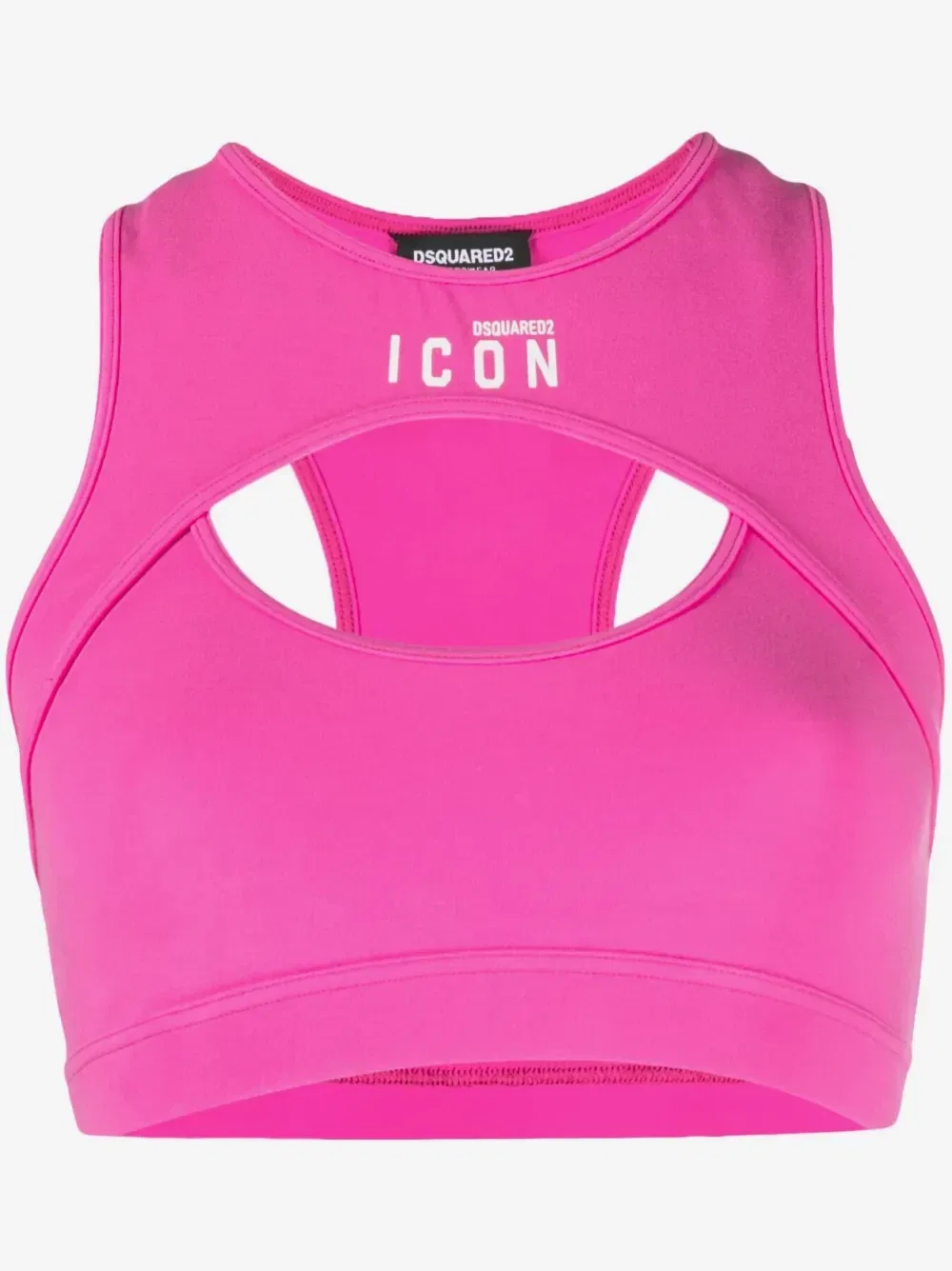 Спортивный бюстгальтер Icon с вырезом Dsquared2, розовый