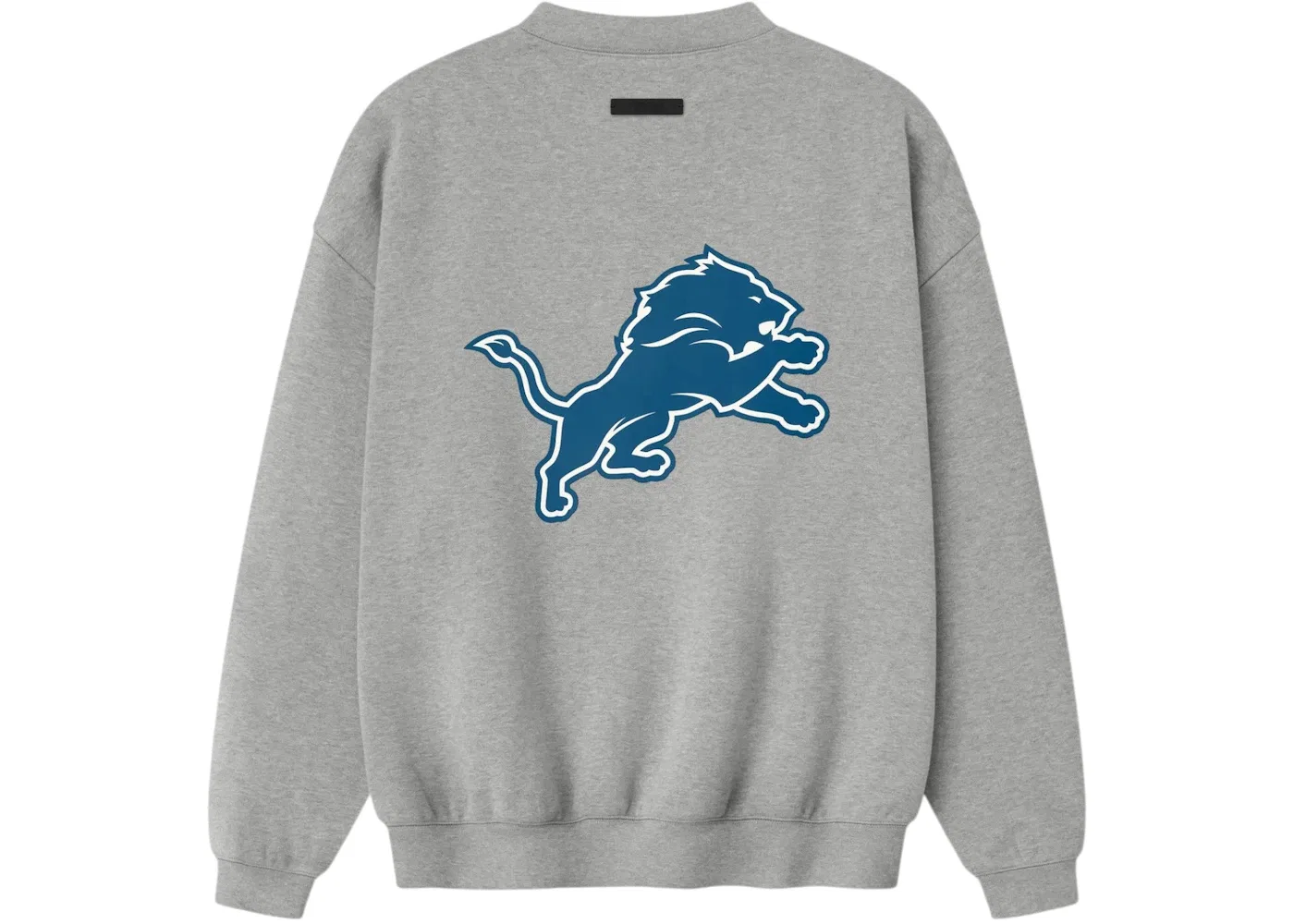 Мужской свитшот с принтом Fear of God Essentials Lions Sport Crewneck, Concrete Heather — фото 2