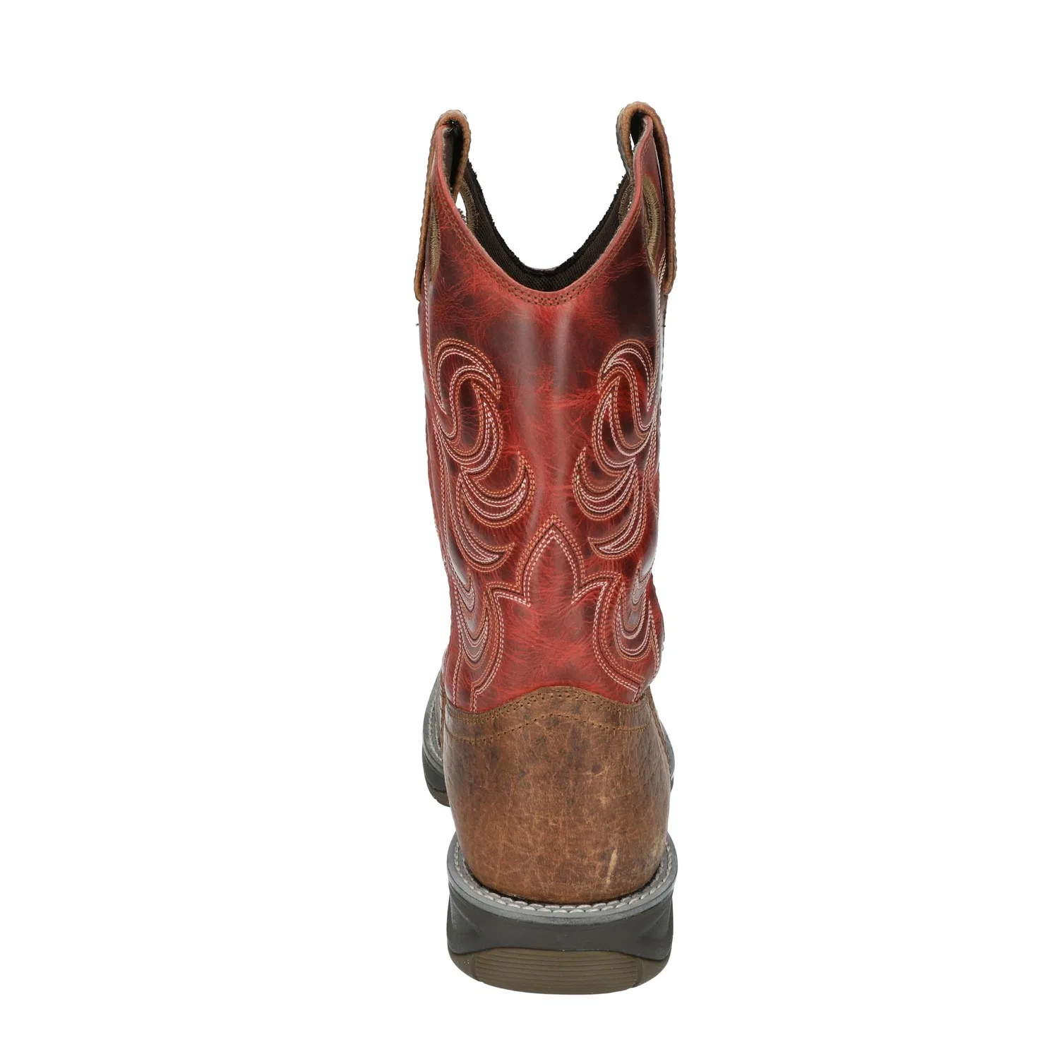 Детские ковбойские сапоги для мальчиков с квадратным носком Leather Autry Western Boots Smoky Mountain Boots, Burnt Apple Brown — фото 3