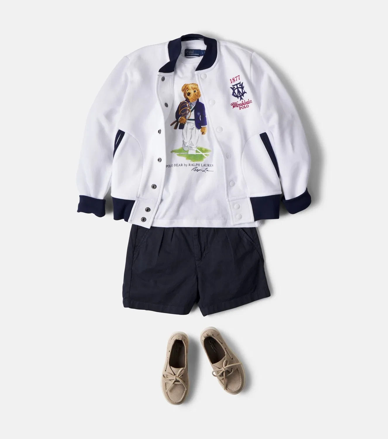 Легкая куртка хлопковая Polo Ralph Lauren Kids, белый — фото 2