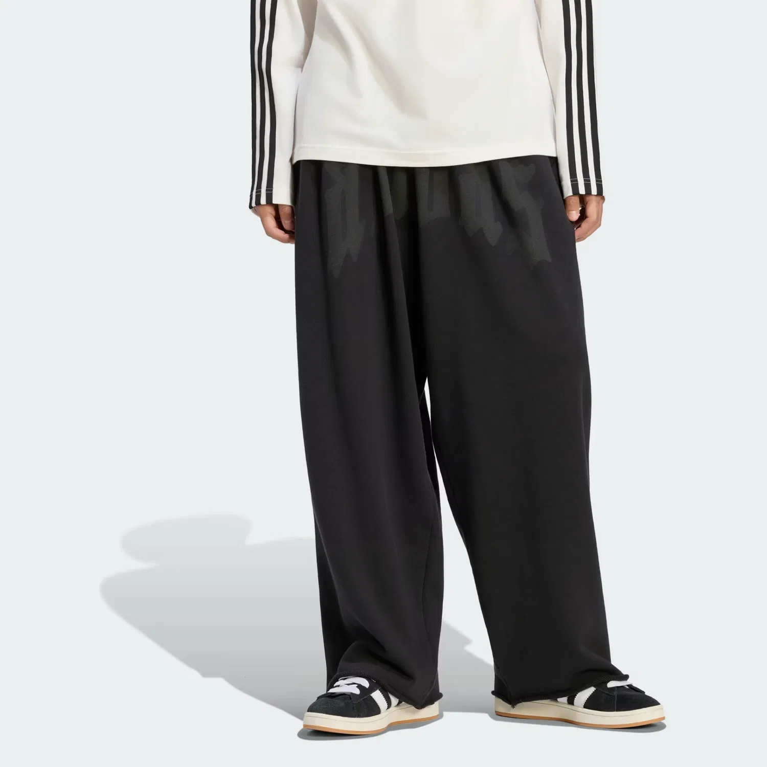 Мужские спортивные брюки свободного кроя Wide Leg Adidas Originals, черный