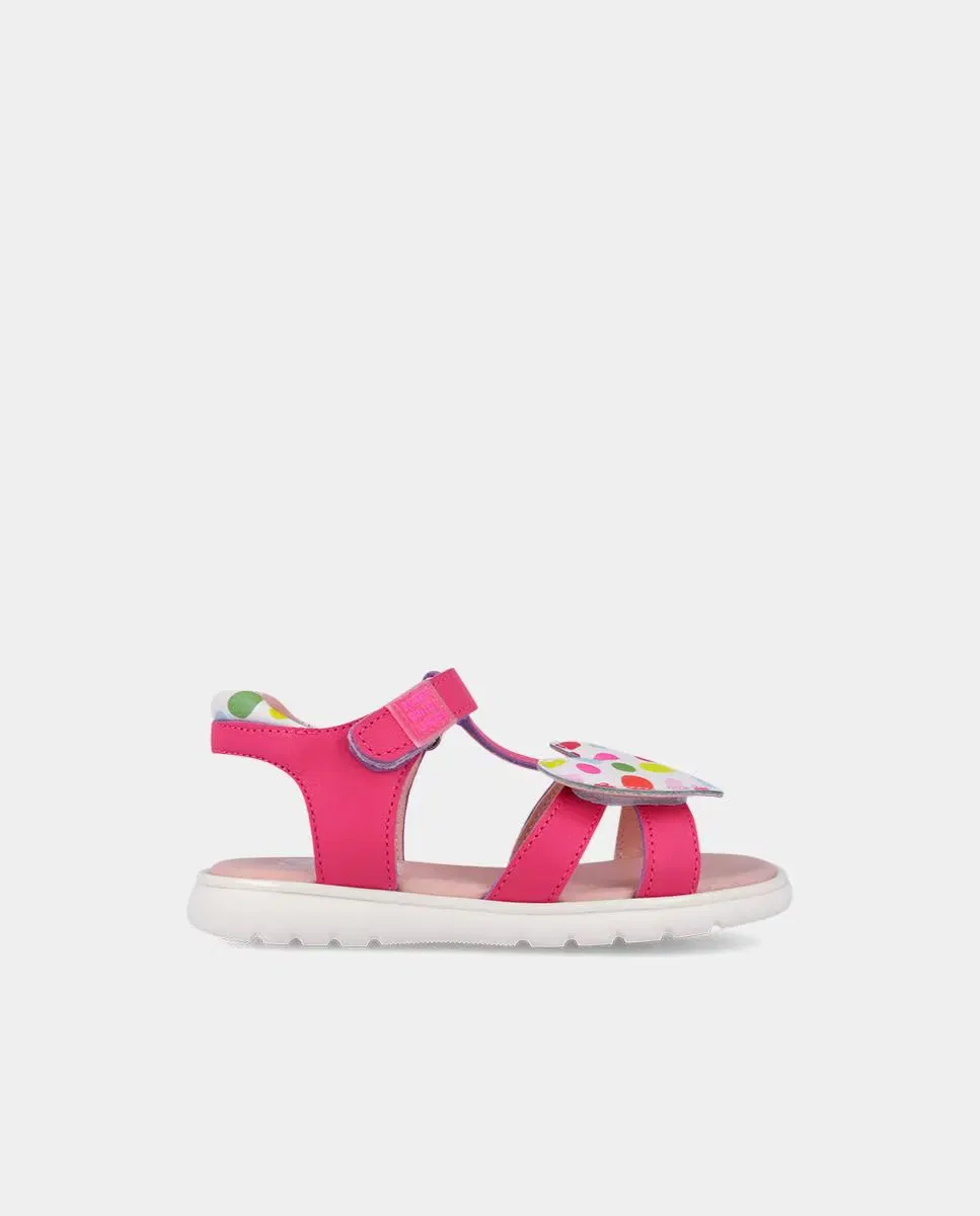 Детские сандалии для девочек кожаные Agatha Ruiz de la Prada, Fucsia