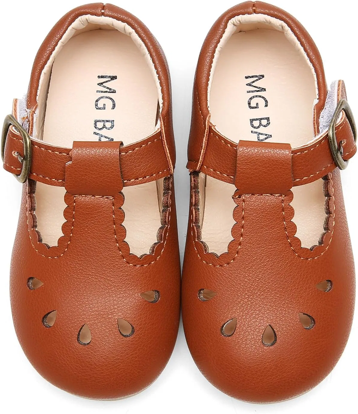 Детские туфли Мэри Джейн для девочек Classic Mary Jane DADAWEN, Brown