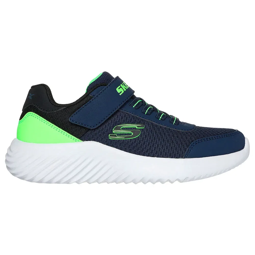 Детские кроссовки для мальчиков с липучкой Bounder - Trekzic Skechers, Blue — фото 4