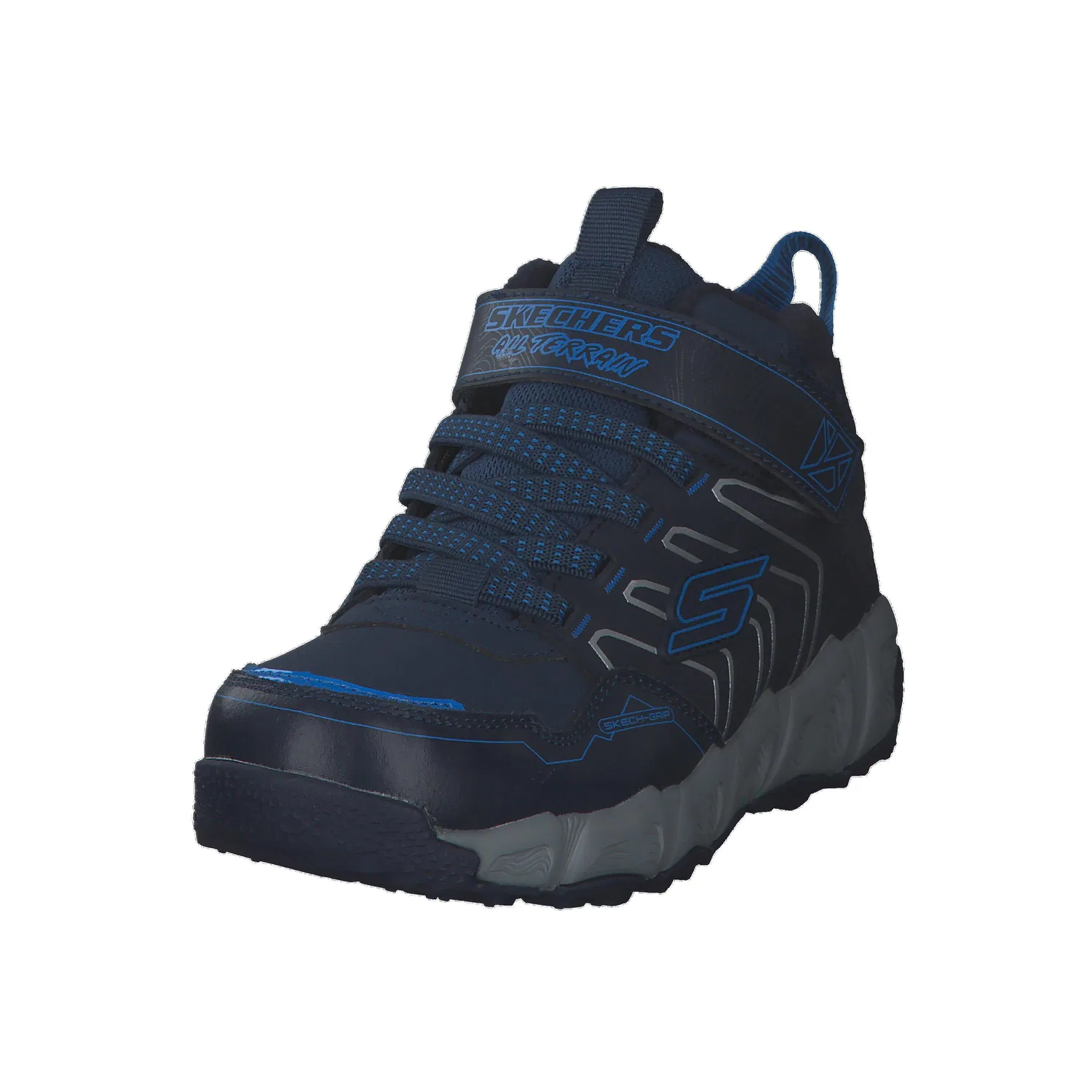 Детские кроссовки с водонепроницаемым верхом Velocitrek - Combex Skechers, Dunkelblau / Konigsblau — фото 4