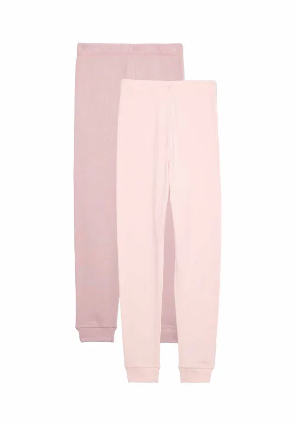 Брюки из хлопка 2Pk thermal - leggings - trousers Marks & Spencer, Pink Mix, розовый