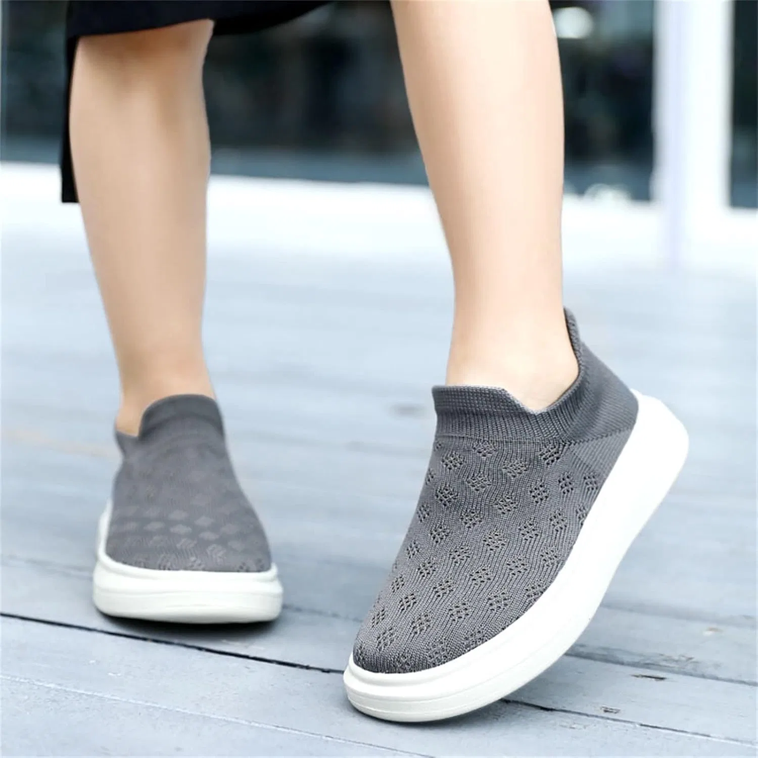 Детские кроссовки для мальчиков с сеткой Big Kid Boys Mesh Shoes, Grey — фото 2