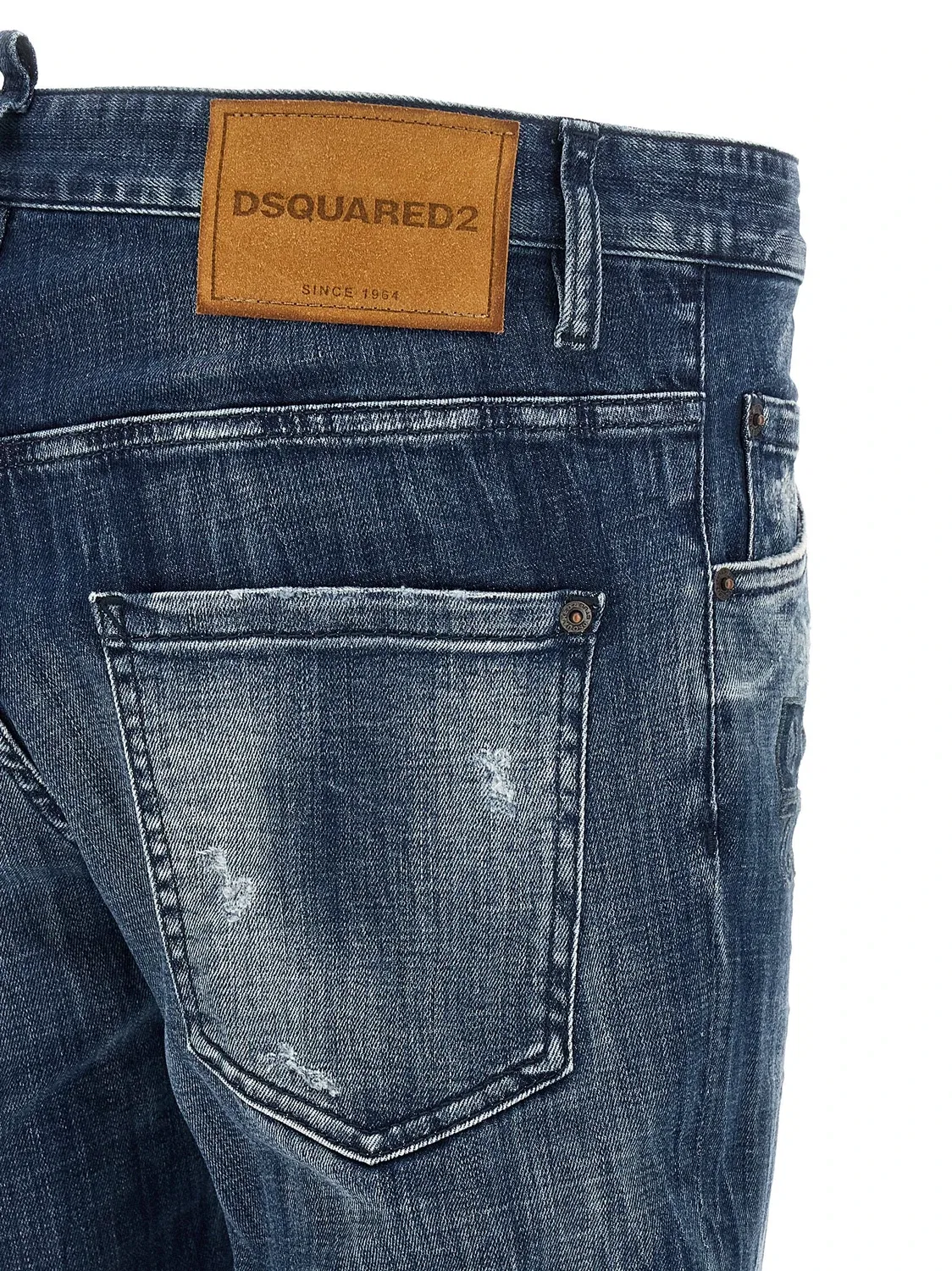 Джинсы-«скейтеры» DSQUARED2, синий — фото 4