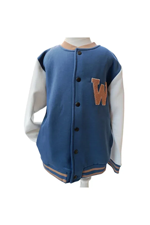 Детское пальто для мальчиков с принтом College Fancykidsantalya, Blue