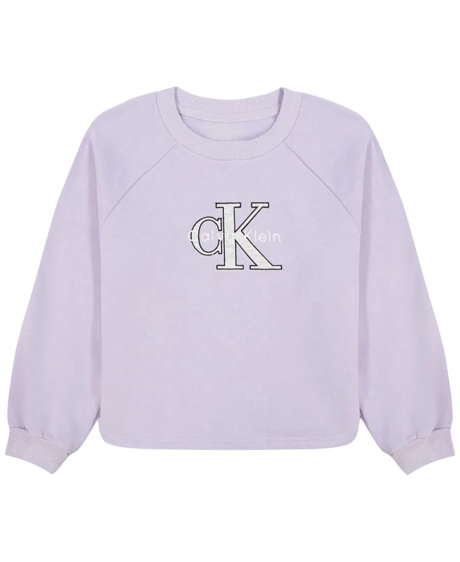 Свитшот с логотипом Calvin Klein, Orchid Petal