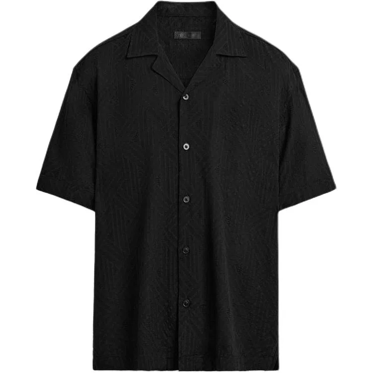 Мужская рубашка с лацканами Black Lapel ZARA, Black