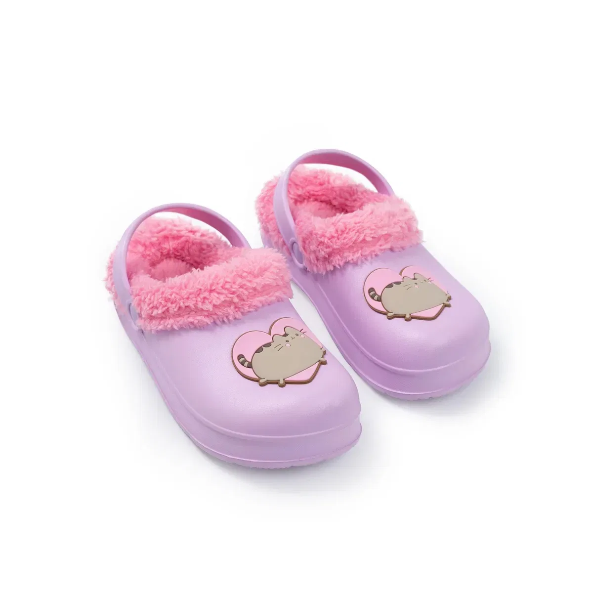 Детские сабо для девочек Heart Clogs Pusheen, Purple