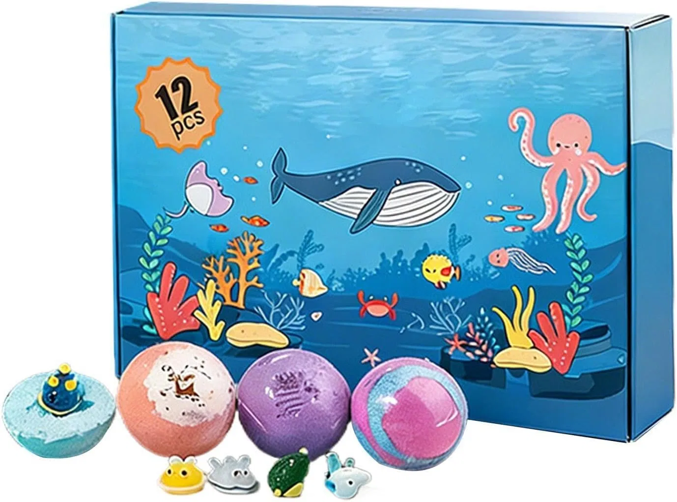 Бомбочка для ванны, 50 г, 4,5 см, с игрушкой Generisch