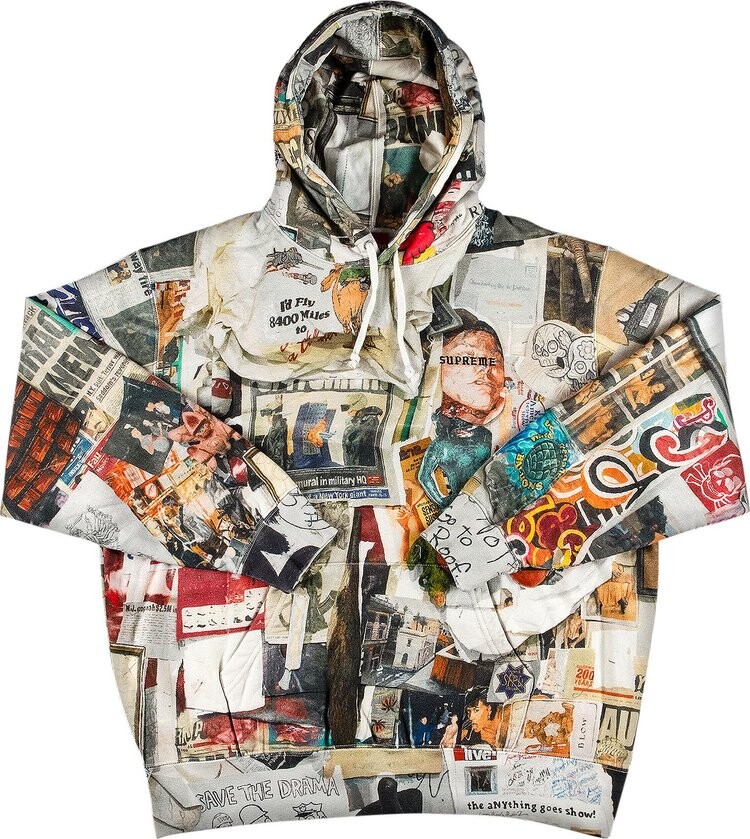 Толстовка Supreme Dash's Wall Hooded Sweatshirt 'Dash's Wall', разноцветный — фото 2