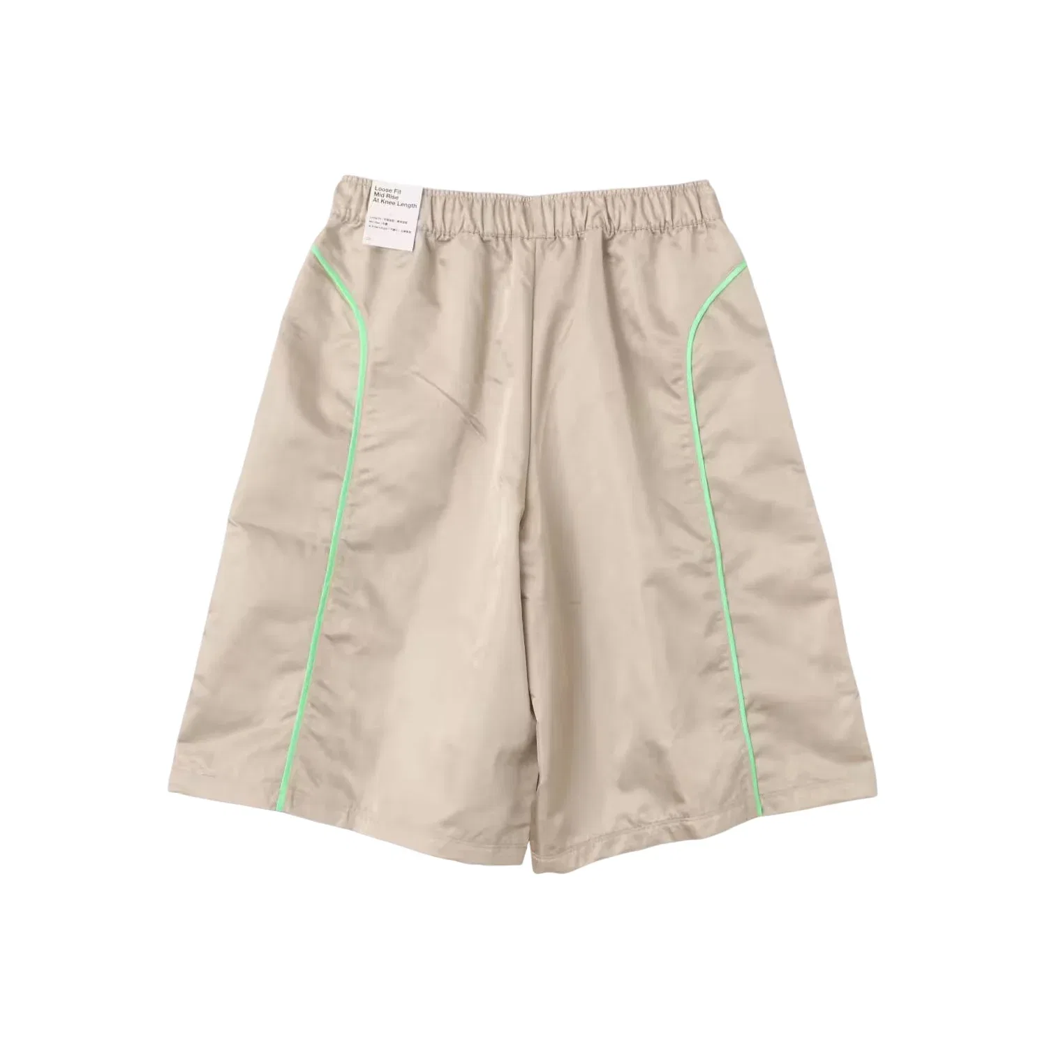 Женские шорты Sportswear Loose Midrise Woven Shorts 'Cream II Camo Green Illusion Green' Nike, Cream Ii / Camo Green / Illusion Green — фото 2