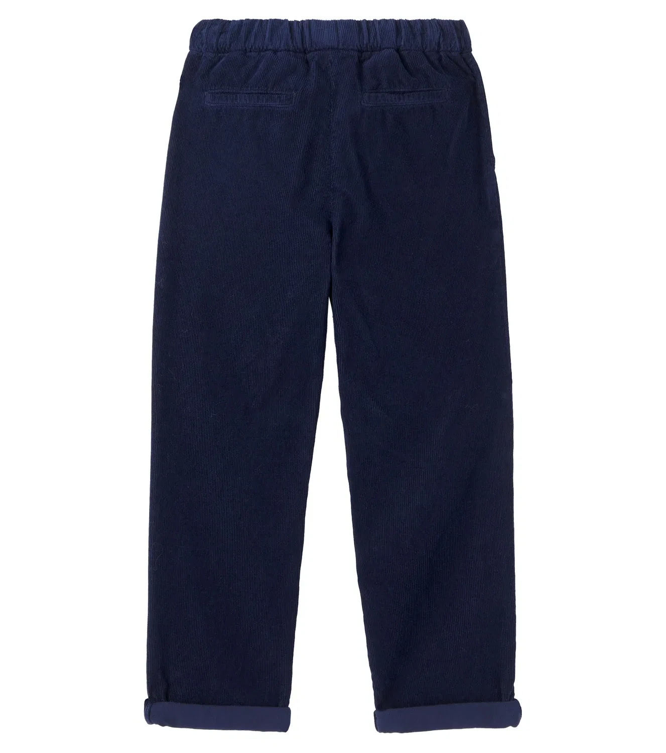 Вельветовые брюки из хлопка Brunello Cucinelli Kids, синий — фото 3
