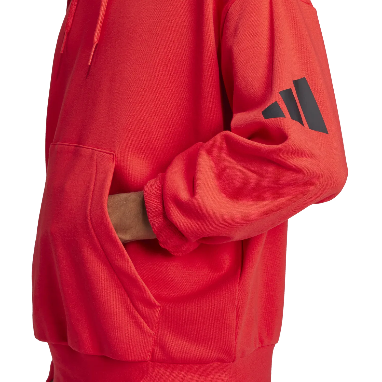 Мужское худи Adidas, красный — фото 4