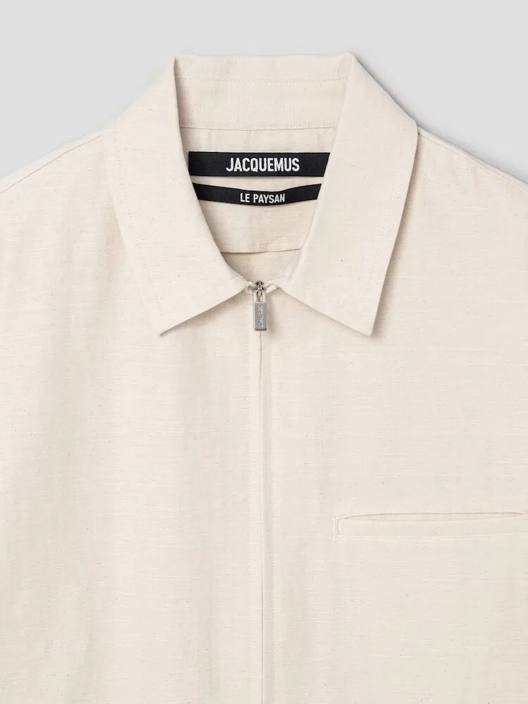 Рубашка с длинным рукавом La Chemise Mecano JACQUEMUS, Off-White — фото 3