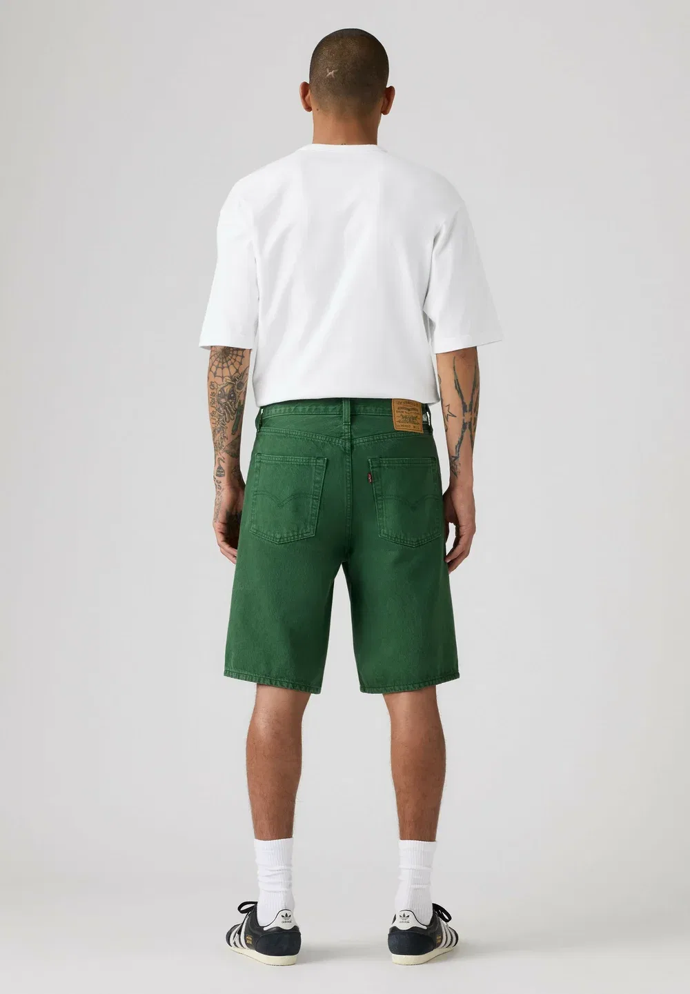 Wc 478 baggy short x france 478 baggy - denim shorts Levi'S, X France Baggy S - Greens — фото 3