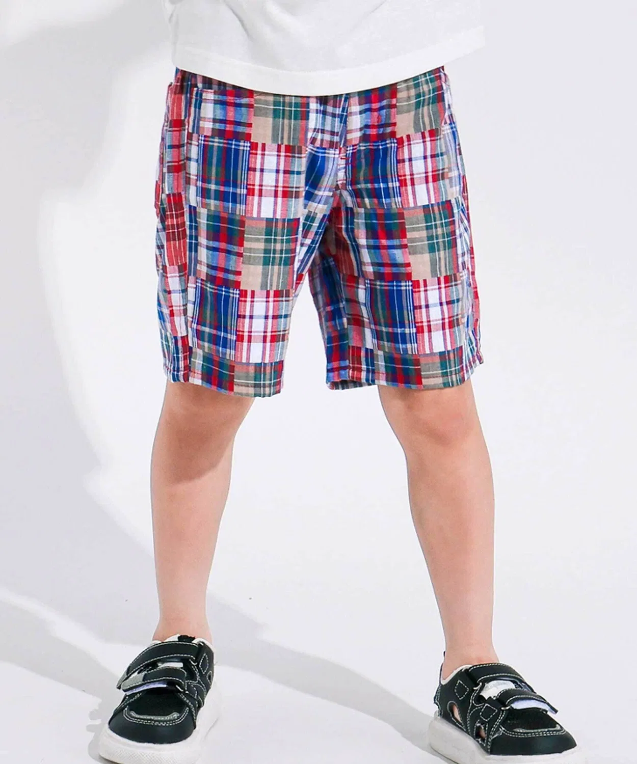 Детские шорты с принтом в клетку, модель Check Shorts SLAP SLIP, Red