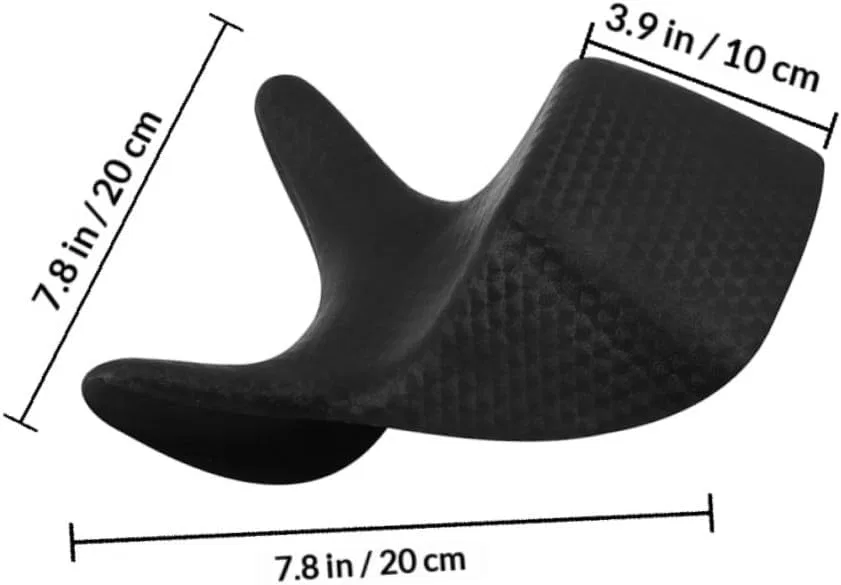Набор из 2 эргономичных подушек для шеи POPETPOP, PVC, 20x20x10 см, Черный — фото 2