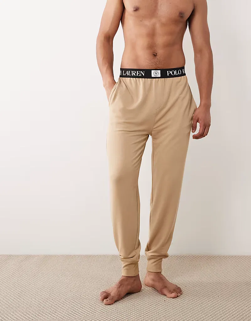 Спортивные брюки-джоггеры Polo Ralph Lauren с логотипом и эмблемой, винтажный хаки — фото 2