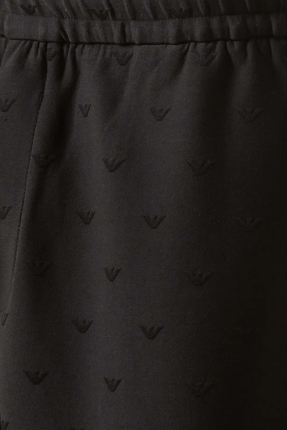 Шорты-бермуды из смеси лиоцелла Emporio Armani, черный — фото 4