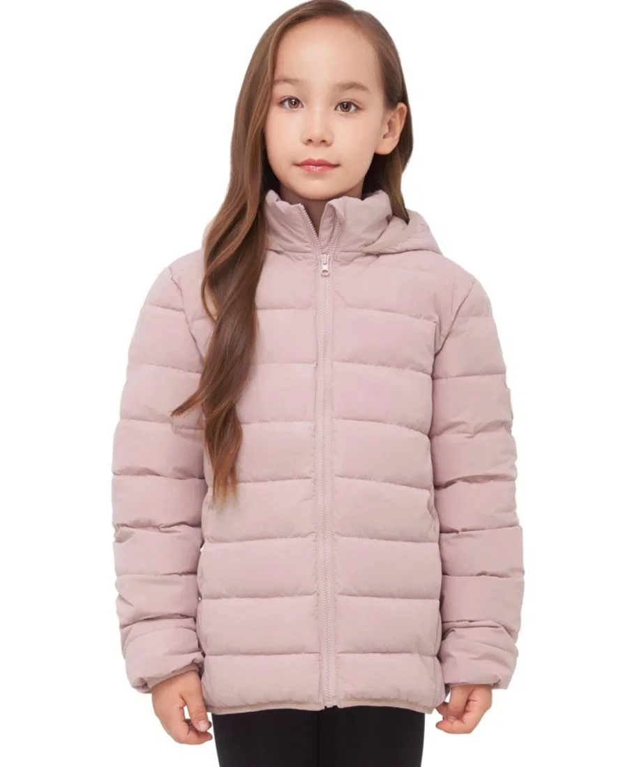 Куртка-пуховик с капюшоном Hudson Lightweight Hooded Puffer Jacket Rokka&Rolla, Pink